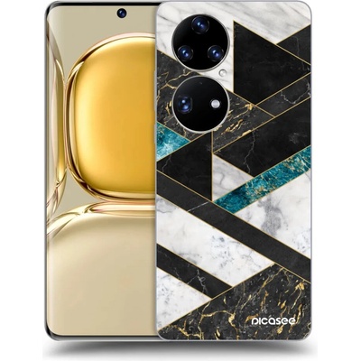 Púzdro Picasee silikónové Huawei P50 - Dark geometry čiré