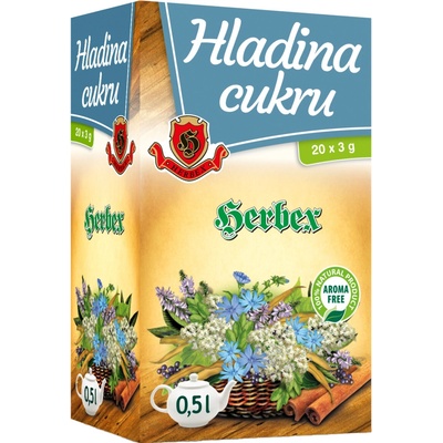 HERBEX HLADINA CUKRU bylinná zmes čaj 20 x 3 g
