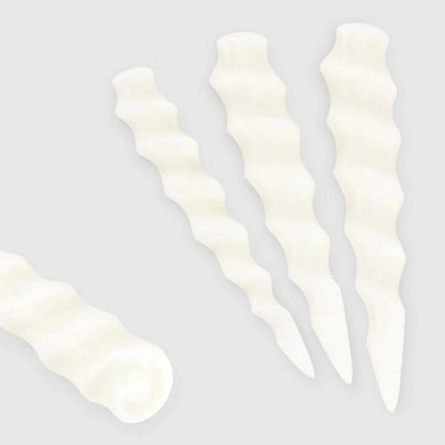 Šperky eshop spirálový expander do ucha organický materiál slonová kost SP43.01