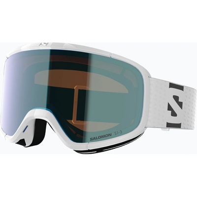 Salomon Скиорска маска Salomon Aksium 2.0 Photo white/photo mi blue