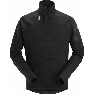 Mikrofleece na 1/2 zip černá