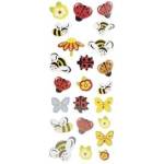 TITANUM Foam and paper stickers 3D insects mix 23pcs