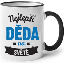 Bezvatriko.cz Hrneček Nejlepší děda na světě Bílá 330 ml