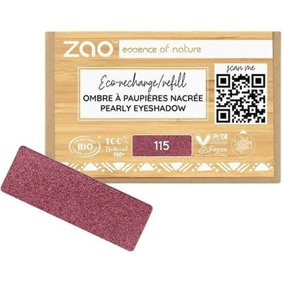 Zao Oci Eyeshadow-Primer Perleťová náplň do očních stínů 115 Ruby Red 1,3 g