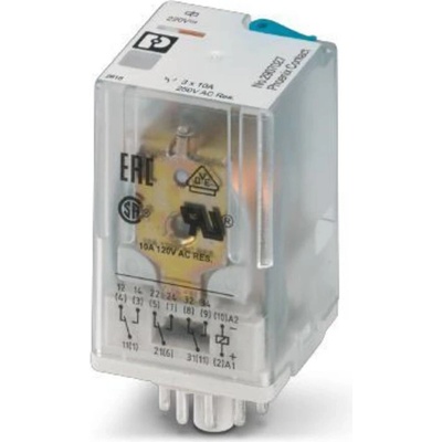 Phoenix Contact REL-OR3/LDP-220DC/3X21, 2907027 relé, 250 V DC/AC, 10 A, 1 ks