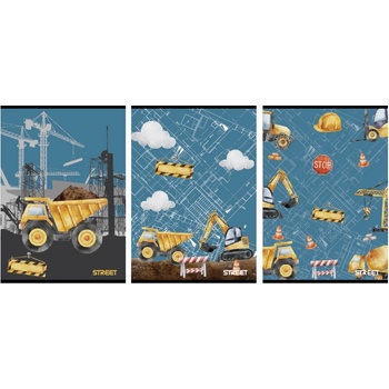 Image 1 of Eurocom Тетрадка Street, А5, бели листа, 54л, ВАР (30041-А-CONSTRUCT)