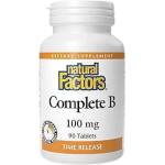 Natural Factors Complete B 100 mg [60 Таблетки]