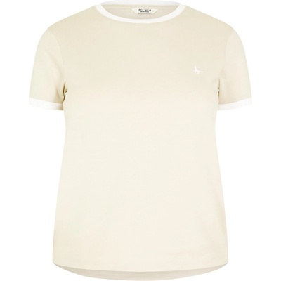 Jack Wills Тениска Jack Wills Trinkey Ringer T-Shirt - Stone