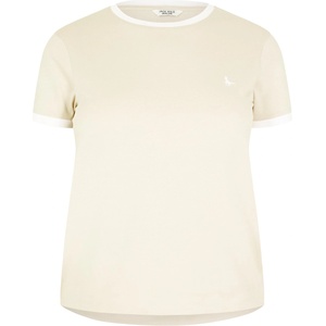 Jack Wills Тениска Jack Wills Trinkey Ringer T-Shirt - Stone