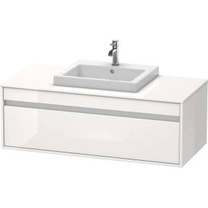 Duravit Ketho - Шкафче за умивалник 43x120x55 см, 1 чекмедже, лъскаво бяло KT679602222 (KT679602222)