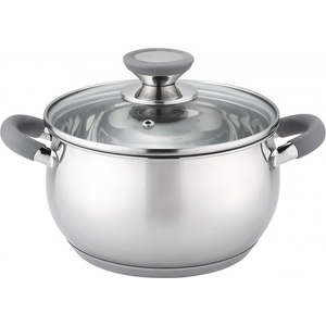 Voltz Тенджера Oliver Voltz OV51210N28, 28см, 10.45 л, Индукция, Силиконови дръжки, Инокс/Сив