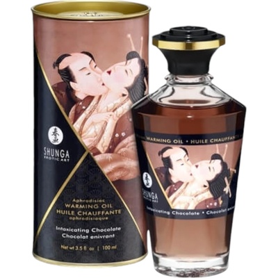 Shunga - загряващо масажно олио - шоколад (100ml)