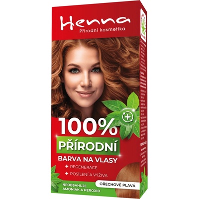 Henna prírodná farba na vlasy orechovo plavá 115 prášková 33 g