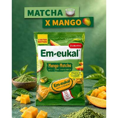 SOLDAN Em Eukal Mango matcha bez cukru 75 g Zelená Lekáreň