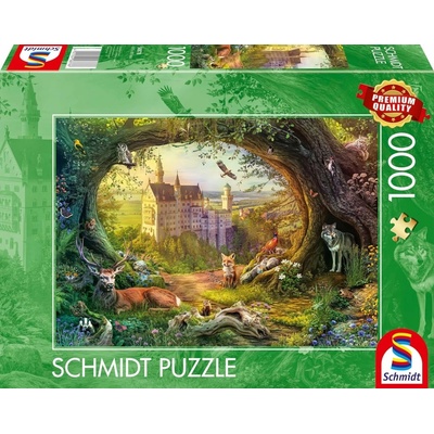 Schmidt Pohádkový hrad a lesní kouzla 1000 dílků