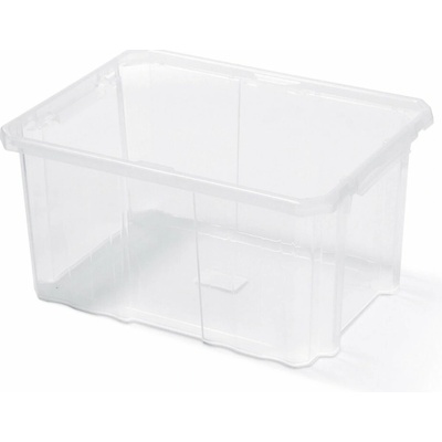 Prosperplast Plastový box úložný Cargobox transparentný 600 x 400 x 265 bez veka