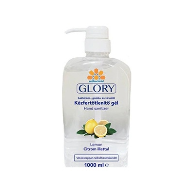 Glorydezinfekčný gél na ruky s jemnou citrónovou vôňou 1000 ml