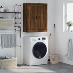 vidaXL Стенен шкаф кафяв дъб 69, 5x34x90 см инженерно дърво (830403)