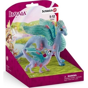 Schleich 70592 Bayala Blossom dragon mother and baby