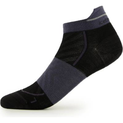 Icebreaker Дамски чорапи за бягане Icebreaker Women's Merino Run+ Ultralight Micro Running socks - Black / Graphite - размер 41-43 (EU) (201-8167-0113)