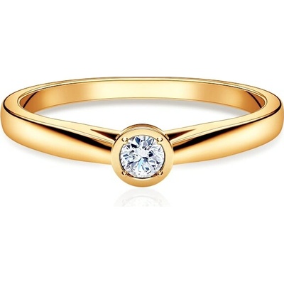 Savicki Zásnubný prsteň SAVICIKI žlté zlato diamant SAV MIN8 D1 ZZ
