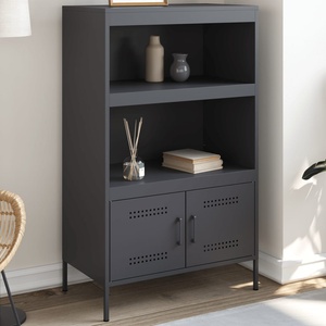 vidaXL Висок шкаф, антрацит, 68x39x113 см, стомана (842972)