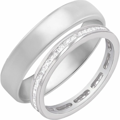 Eppi Eternity obrúčka s diamantmi a komfortný prsteň Teppo RW43661
