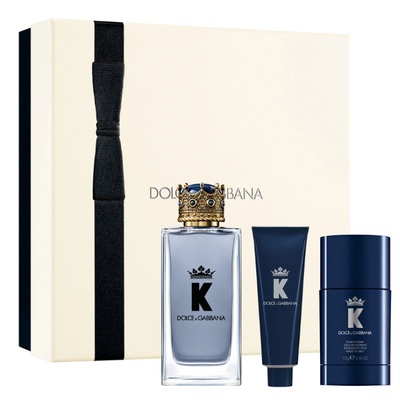 K by Dolce & Gabbana Подаръчен комплект за мъже Размер EDT 100 ml + 50 ml душ гел + 75 ml део стик