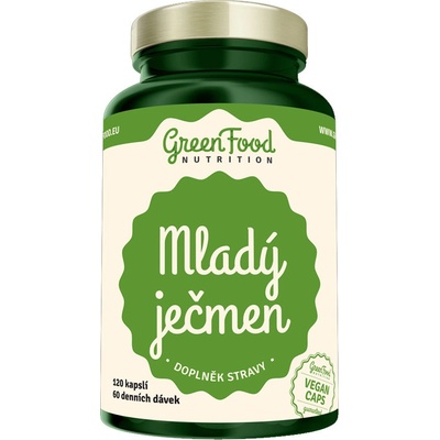 GreenFood Mladý ječmen 120 kapslí