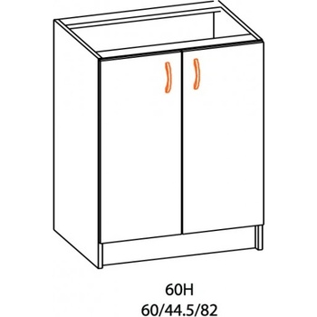Image 1 of Bogdan Furniture Europe Долен шкаф Alina 60Н-E20, с две врати/елша