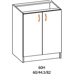 Bogdan Furniture Europe Долен шкаф Alina 60Н-E20, с две врати/елша