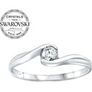 SILVEGO strieborný prsteň so Swarovski Zirconia B25021