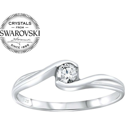 SILVEGO strieborný prsteň so Swarovski Zirconia B25021