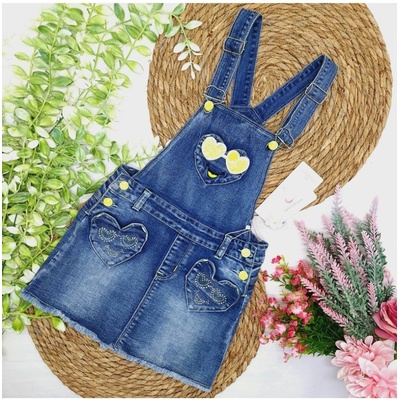Pracify dívčí džínová sukně s laclem Srdíčka stylový denim – Zbozi.Blesk.cz