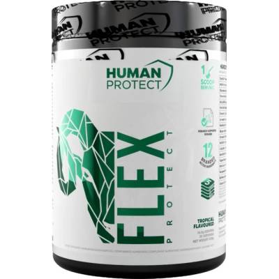 Human Protect Flex Protect | with OmniCol, HAPLEX®, AQUAMIN®, OptiMSM®, WokVel®, Ovomet®, Univestin®, PureWay-C®, L-OptiZinc®, AstraGin® & Curcumin C3 Reduct® [435 грама] Тропически Плодове