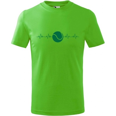Dobrý triko dětské tričko Tep srdce tenis Apple green