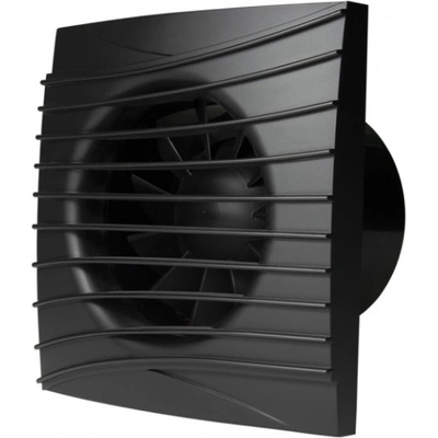 Černý axiální ventilátor do koupelny DALAP 100 DARK