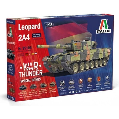ITALERI Model Kit War Thunder tank 35106 Leopard 2A4 1:48