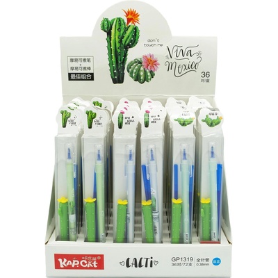 Комплект изтриваема химикалка с гума и 2 пълнителя gp1319