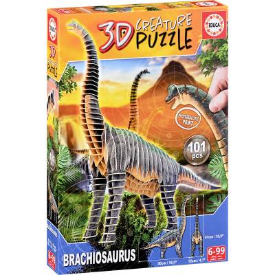 Educa Детски 3D пъзел Educa от 101 части - Брахиозаври (EDU19383)