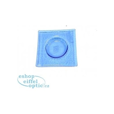 IN-spirace Sklo čtverec ROUND modrý 11,5x11,5x1 cm