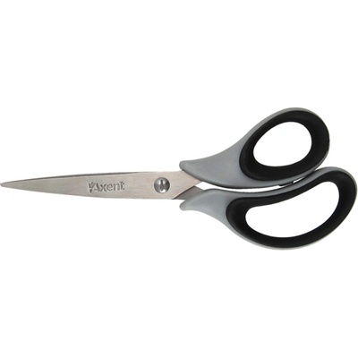 AXENT Ножица Axent Duoton 16, 5 cm гумени дръжки Черен (1940039-08-6101-01)