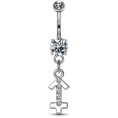 Šperky4U piercing do pupíku znamení WP01141-07