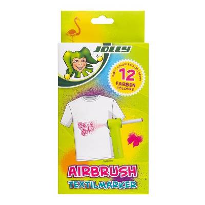 Airbrush Textile Комплект от 12 части с двоен край за цветни маркери за текстил 4446-0016 (4446-0016)