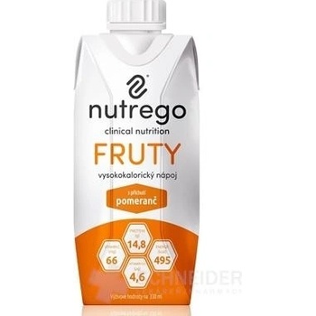 Nutrego FRUTY pomaranč 12x330 ml