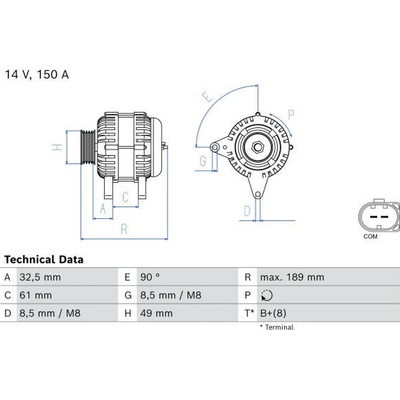 generátor BOSCH 0 986 085 680