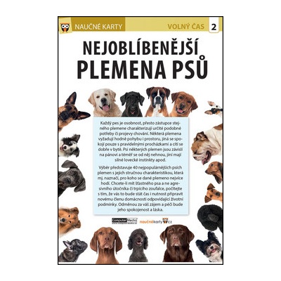 Naučné karty Nejoblíbenější plemena psů