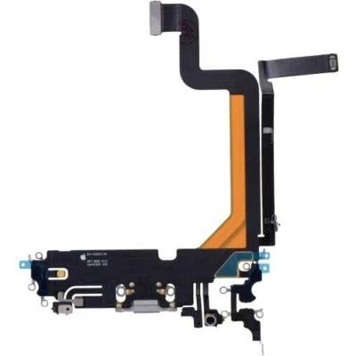 Nabíjecí obvod + Flex kabel iPhone 14 Pro Max - stříbrný - aftermarket IPH1747