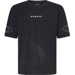 Oakley Мъжка фланелка с къс ръкав за колоездене Oakley Seeker Whip S/S Jersey Cycling jersey - Pitch Black - размер M (056-3985-0312)