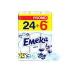 Emeka тоалетна хартия White 24+6бр (е76-9)